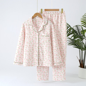 <span class=keywords><strong>Abbigliamento</strong></span> <span class=keywords><strong>da</strong></span> donna in cotone 100% con Logo personalizzato pigiama invernale caldo - Product Image 2