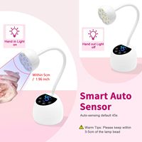 Lampe à ongles UV LED portable Vantrend Beauty haute puissance 36W avec capteur automatique, écran et recharge rapide pour séchage rapide du vernis gel en salon