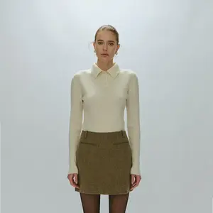Marca de gama alta de punto personalizado de moda estilo Boutique mujeres suéteres