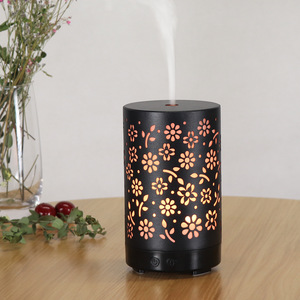 Yx-Ty-189 Mini diffuseur d'arômes portable 100 ml avec lumière LED pour usage domestique, base noire, alimenté par USB - Product Image 1