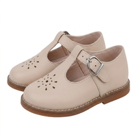 Chaussure plate à semelle en caoutchouc pour enfants, chaussure décontractée, chaussure de fête formelle, chaussure en cuir fendu pour enfants, pour l'école