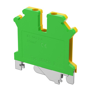 Uslkg Earth Terminal <b>Block</b> 2.5mm Rail-<b>mounted</b> Dual-color Yellow-green Grounding Terminal <b>Block</b> - Product Image 1