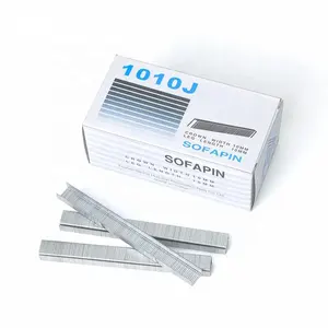 Heavy Duty Galvanized J type sofa pin Staples