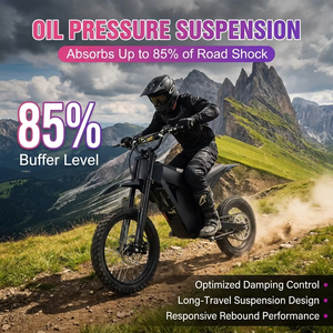 Entrega en EE. UU. de 5 a 7 Días, Motocicleta Eléctrica para Adultos de 48V 1500W con Motor Central sin Escobillas, Alcance de 80 km, 150 kg, Motocicleta Todoterreno Eléctrica, Bicicleta Eléctrica - Product Image 4