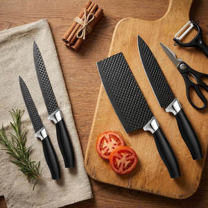 6 Pieces Cooking Kitchen Cutlery <b>Set</b> Kitchenware Stainless Steel Chef <b>Knife</b> <b>Set</b> Kitchen <b>Knife</b> <b>Set</b> with Elegant Box - Product Image 4