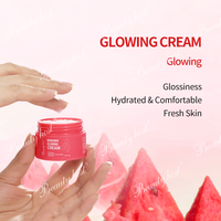 Coffret de Voyage Soin Peau Pastèque 4 Pièces Hydratant Éclatant Lissant Lait Nettoyant Tonique Essence Crème Glycérine Végétalien