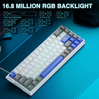 Clavier de jeu mécanique filaire AULA WIN60 WIN68 HE à interrupteurs magnétiques, taux de polling 8K, faible latence, RGB personnalisable, déclenchement rapide