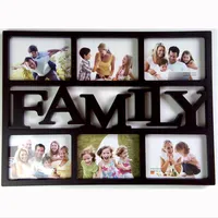 White Combination Wall Picture Frame Hanging Family Photo Frame Plastic Photos Display For Home Decor