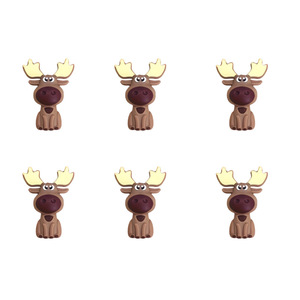 For Deer Animal Design Three-Dimensional <b>Silicone</b> <b>Beads</b> Childrens Cute Teething Necklace Accessories DIY Baby Pacifier - Product Image 5