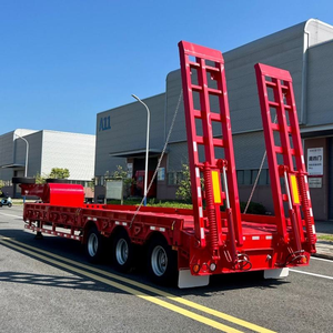 3-5 Axles 1001-2000kg Hydraulic Lowbed Drop Deck Gooseneck Semi-<b>Trailer</b> 12.5x2.5x1.5m Fengniao - Product Image 3