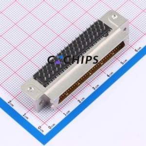 2-5174225-5 D-Sub/VGA Connector Bent Lead Through Hole Connector Male 68P Right Angle Insert 2 - Product Image 1