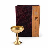 Dunyi Porte-encens en laiton pur, support haut, style Zen japonais, poli à la main, pour cônes de bois de santal et d'agarwood, décoration de méditation et brûleur à refoulement