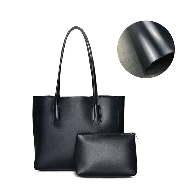 Fashion Luxury Solid Color Leather Women's Handbag Custom Logo Large Shoulder Women's Tote Bag