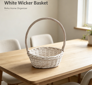 Factory Made 26X20XH9X30cmWillow <strong>Basket</strong> with Handle <strong>Gift</strong> <strong>Basket</strong> for Storage - Product Image 4