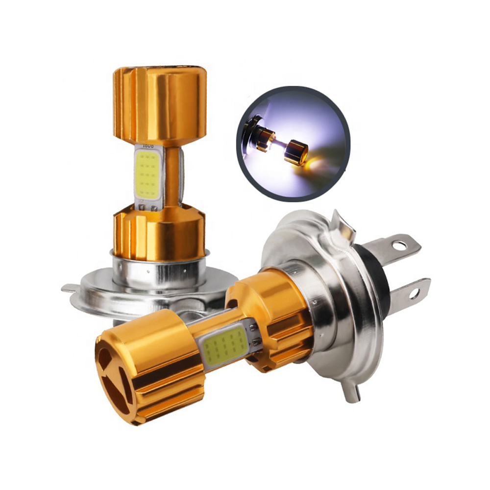 Запчасти и аксессуары для мотоциклов 18 Вт Cob H4 светодиодные фары для мотоциклов