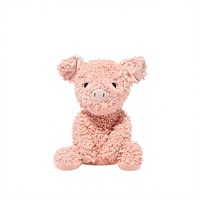Peluche Zhuoqu BUDDY Cochon Confortable en Polyester Ultra-Doux avec Rembourrage en Coton PP, Compagnon de Sommeil, Cadeau d'Anniversaire