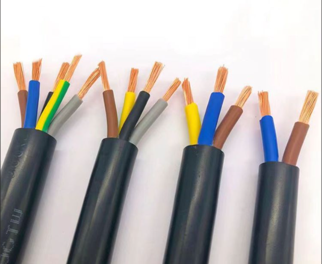 JHS Copper Submersible Pump Cable with Flexible Rubber Sheath 450/750V 10A 3*2.5mm 90~120 for Industrial Water Supply Systems