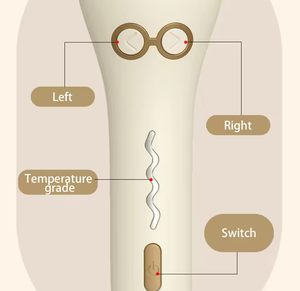 Fer à boucler électrique automatique rotatif professionnel portable pour <span class=keywords><strong>cheveux</strong></span> longs, blanc et noir, pour femmes, vente en gros à faible MOQ - Product Image 5