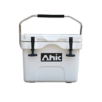 Glacière isotherme portable 15L en PE rotomoulé, moderne, réutilisable, pour camping, pêche, stockage de glace sèche, étanche, 5 jours, avec logo personnalisé