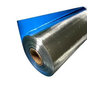 Anti-Fire Folie Wrap/ Vapour Barrière Van Warmte-isolatie Membraan/Aluminiumfolie Composiet Geweven Stof