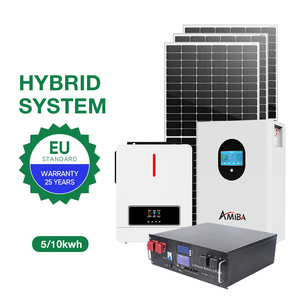 Kits <span class=keywords><strong>solares</strong></span> de alta calidad de 15kw, sistema apilado de <span class=keywords><strong>5kw</strong></span>, 6kw, 8kw, 10kw fuera de la red, sistema de energía Solar para el hogar con batería, precio de una placa - Product Image 1