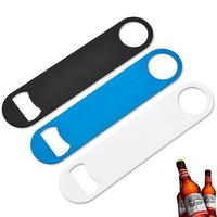 Ouvre-bouteille de bière plat vierge de marque personnalisée goupille en acier inoxydable coulée sous pression avec sublimation conception de lame de barre d'impression personnalisée