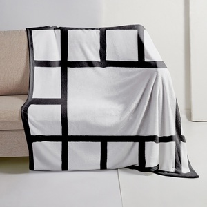 Couverture tricotée Raschel personnalisée avec impression photo DIY par presse à chaud, 20 15 9 6 panneaux, pour la <span class=keywords><strong>famille</strong></span>, avec pompons - Product Image 5