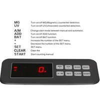Machine de comptage d'argent UN-10 Compteur de billets portable LCD Compteur d'argent multi-devises avec affichage LED