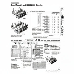 Pièces pneumatiques VQ1200-5C1-Q d'électrovanne pneumatique SMC - Product Image 1