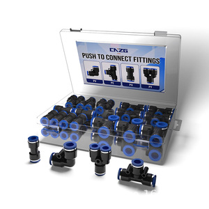 40 pièces en boîte, connecteurs pneumatiques en plastique à connexion rapide de 6 mm, 1/4PUPEPYPV pouce, approvisionnement exclusif transfrontalier ; 60 pièces de pièces pneumatiques - Product Image 2