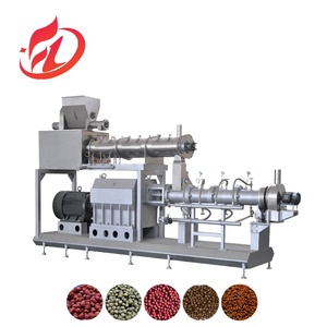 Jinan Factory maquinaria de procesamiento de alimentos para peces 200-250 kg/h línea de producción de extrusora de doble tornillo - Product Image 5