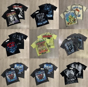 T-shirt a maniche corte in puro cotone lavato con stampa vintage a fumetti FIRST ROW STAY CURIOUS EYEBALL FOIL TE - Brand di moda - Product Image 1