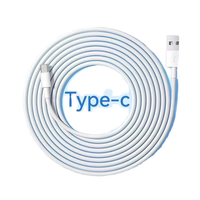 Premium 3A carga rápida 2M USB a tipo C Cable DE DATOS PVC chaqueta lámina blindaje Material de cobre puro para teléfono móvil y computadora