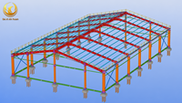 Nave Industrial de Acero Prefabricada para Trabajo Pesado con Techo Aislado, Alta Resistencia al Viento (121+ mph), 20+ lb/sq.ft, 2 Años de Garantía