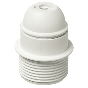 ขั้วหลอดไฟ E27 พร้อมฟิลเตอร์ สีขาว สูง 4.7 ซม. สำหรับปลั๊กและเต้ารับ - Product Image 1