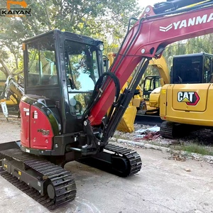 Miniexcavadora Usada YANMAR VIO35-6A de 3.5 Toneladas, Cero Cola, Original de Japón, Compacta, Hidráulica, para Jardín - Product Image 3