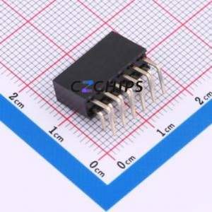 HC-PM254-8.5H-2x6PW Pin Socket Bent Lead Through Hole,P=2.54mm Connector 2x6P 2.54mm 2.54mm Square Hole - Product Image 2