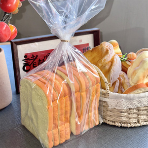 Sacchetto Stand-up in Cellophane PE per Alimenti, per Pane, Torte, Biscotti, Pasticceria, Bagel, Caramelle, Burro, <span class=keywords><strong>Yogurt</strong></span>, con Fondo Quadrato - Product Image 1
