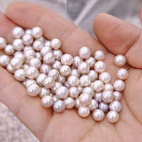 Perles d'eau douce naturelles de haute qualité, rondes, teintées, en vrac, de 6 mm à 7 mm, multicolores, Perlas De Agua Dulce, vente en gros Muses Jewels