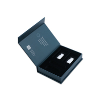 Boîte cadeau personnalisée à fermeture magnétique avec logo, boîte en carton en forme de livre, emballage pour cosmétiques, lentilles de contact colorées