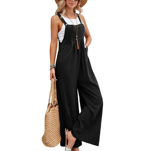2026 Mono casual holgado sin mangas con tirantes para mujer, tallas grandes - Product Image 3