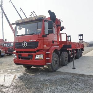 Camion grue à flèche pliante Shacman Delong 16 tonnes, véhicule de transport à plateau large pour levage et transport - Product Image 5