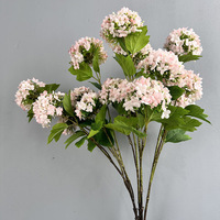 Arrangement de fleurs artificielles pour mariage, 3 grandes hortensias blancs, pour décorations d'allée de remise de diplôme et de Noël