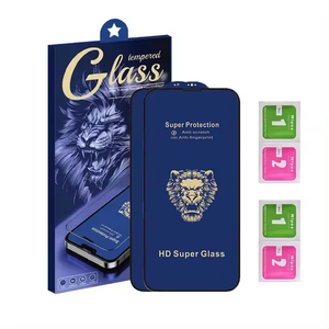 อุปกรณ์เสริมพรีเมี่ยมAnti-Shockโทรศัพท์มือถือกระจกนิรภัยฟิล์มหน้าจอสําหรับ<span class=keywords><strong>iPhone</strong></span> 15 14 13 Pro Maxฝาครอบเต็มรูปแบบป้องกันหน้าจอ - Product Image 1