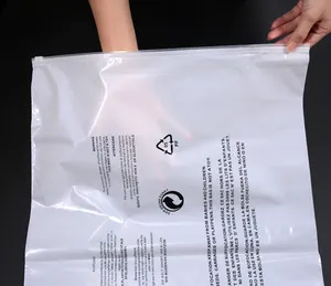 Benutzer definierte matte/gefrostete biologisch abbaubare Kunststoff verpackung Reiß verschluss taschen, T-Shirt Bade bekleidung Zip Lock Kleidung Taschen mit Logo