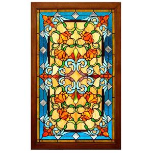 Vitrail Tiffany artisanal personnalisé pour porte, mur et fenêtre, vitrage double face - Product Image 5