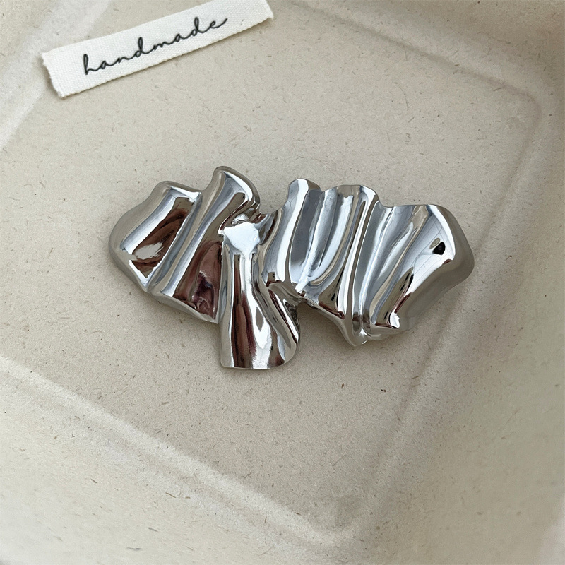 Broche irrégulière argent 6-65cm