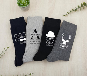 Custom Wedding <strong>Socks</strong> Groom <strong>Bridesmaid</strong> Gift Novelty Funny Crew <strong>Socks</strong> <strong>for</strong> Wedding Party Favor - Product Image 5
