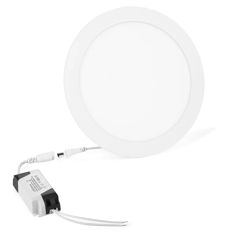 2020 Ultra Fino luz Do Painel Levou Rodada/Praça 3w 4w 6w 9w 12w 15w AC85-265V 25w LEVOU Teto Rebaixado Para Baixo a Luz + Motorista LEVOU para baixo