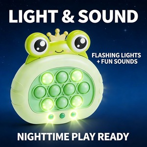 Macchina da <span class=keywords><strong>gioco</strong></span> educativa Quick Push <span class=keywords><strong>Pop</strong></span> <span class=keywords><strong>IT</strong></span> con 6 stili, 645 livelli, luci e suoni, <span class=keywords><strong>gioco</strong></span> di battaglia per 2 giocatori, giocattolo antistress per l'allenamento della reazione dei bambini - Product Image 6